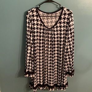 Houndstooth tunic